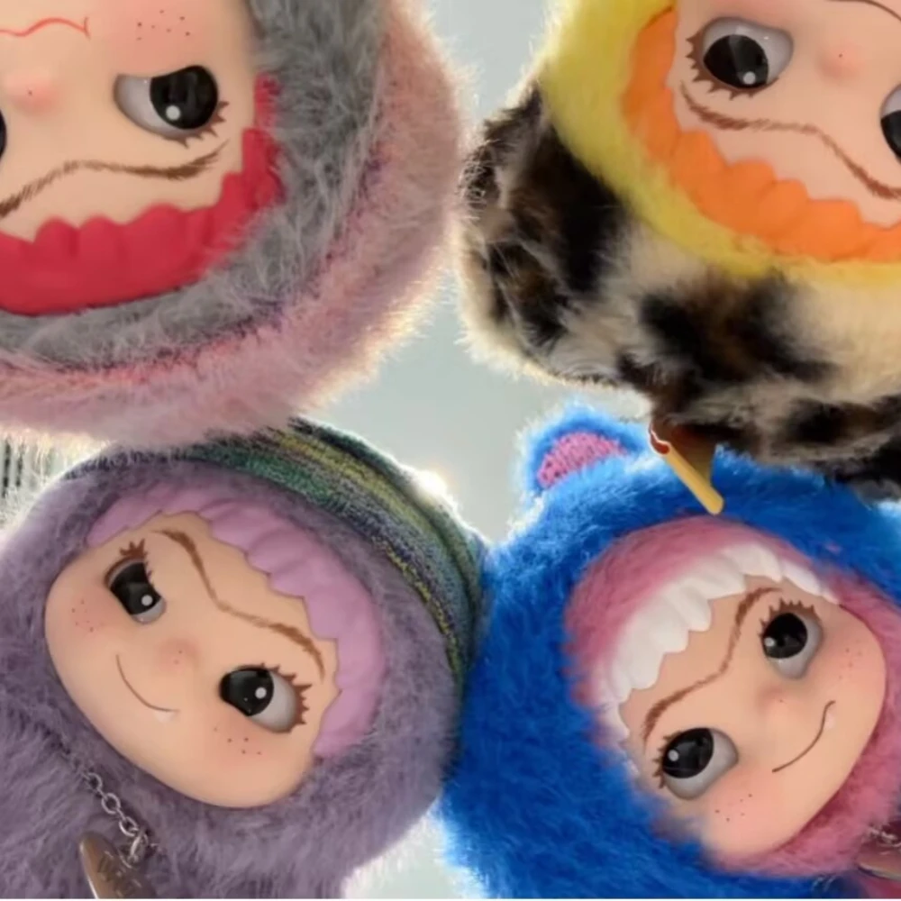 WAKUKU – boîte aveugle de la série Party tendance, poupée en peluche faite à la main, cadeau mystère pour les cheveux, amoureux de la mode, jouet de collection avec visage en vinyle