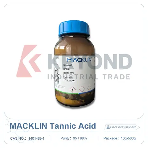 MACKLIN Tannic Acid AR Analytical Grade Laboratory Reagent Chemical Powder Industrial Research Testing Multi Size Bulk 25g 1kg