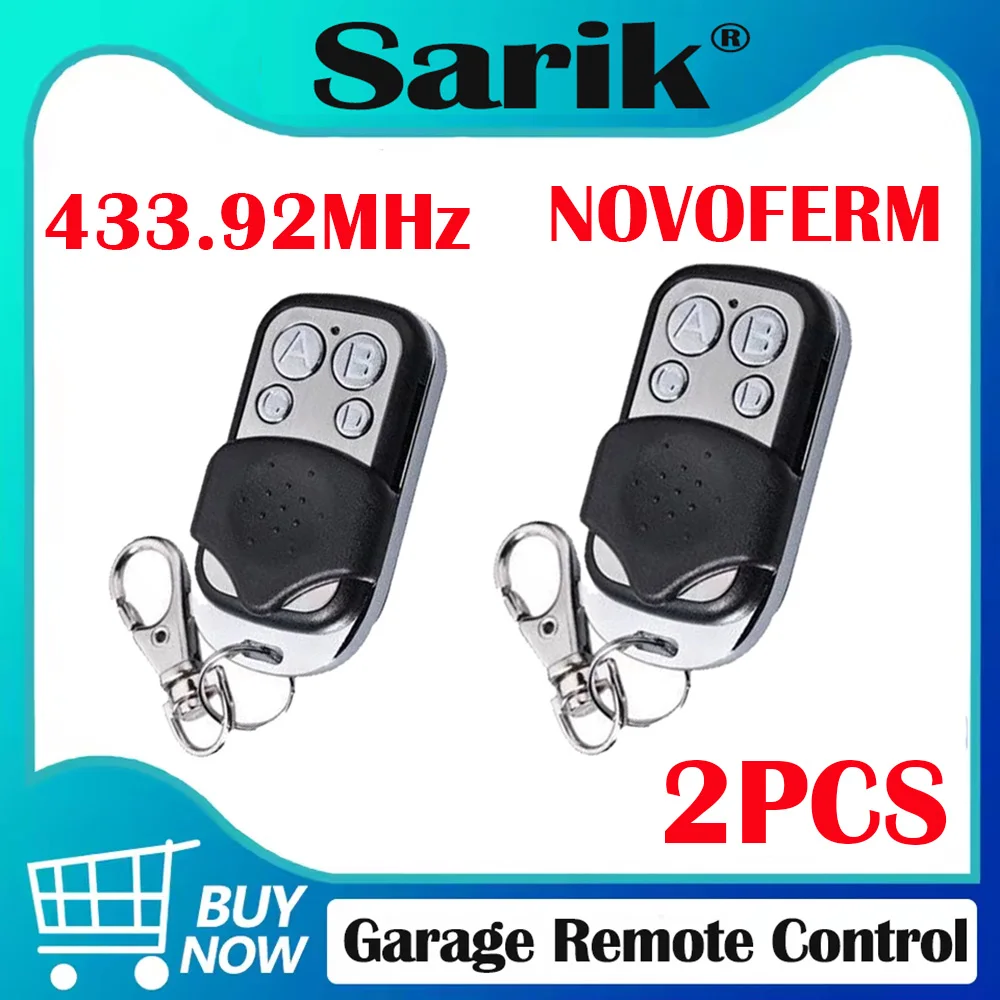 433MHz Gate Remote Control Garage Door Control Rolling Code NOVOFERM MCHS43-2 MTR43-2 MNHS433-02 MINI-NOVOTRON 522