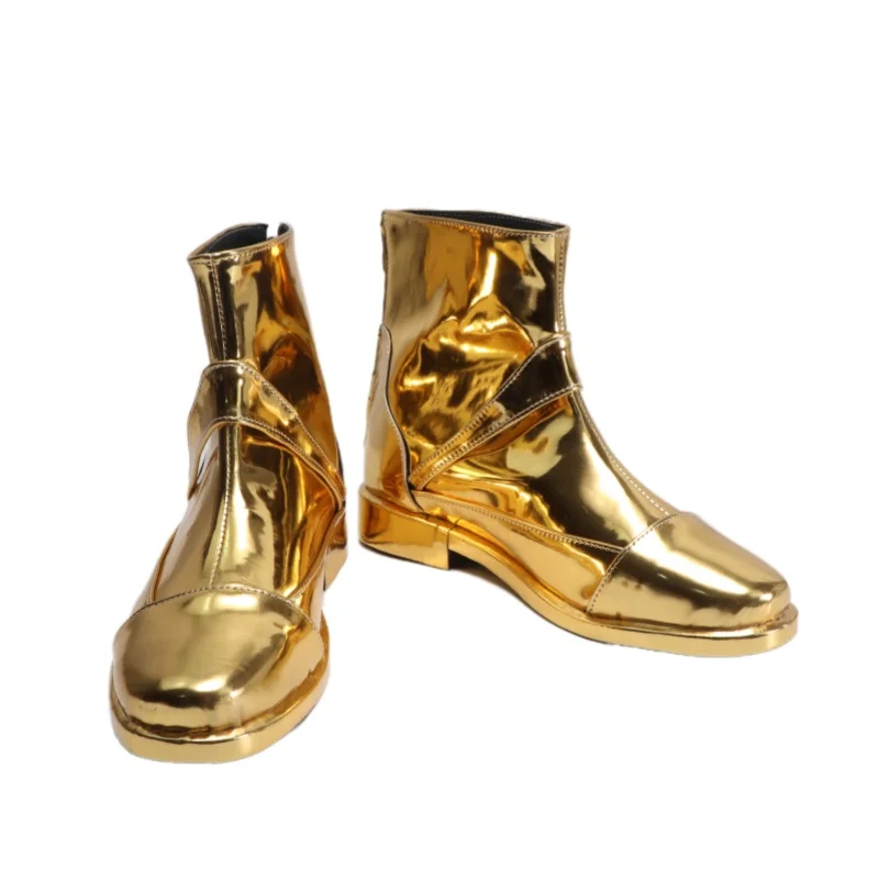 Vierge Shaka chaussures Cosplay or Saints Saint Seiya hommes bottes