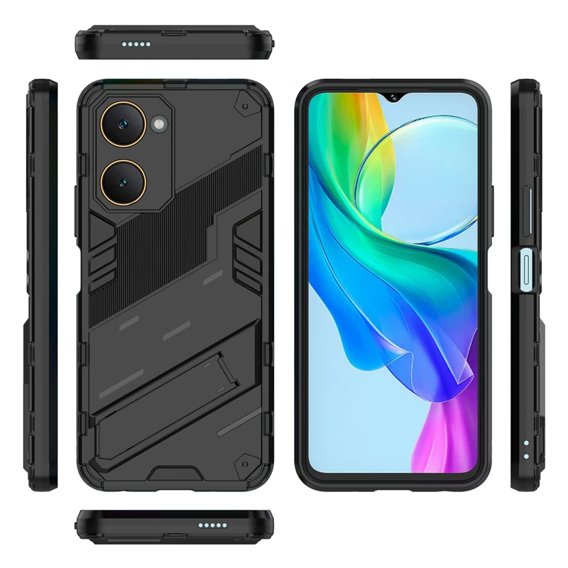 For Vivo Y18 Case Cover For Vivo Y18 Capas Phone Bumper Shockproof Armor PC Holder Kickstand Back Cover Vivo Y18 Y 18 Fundas