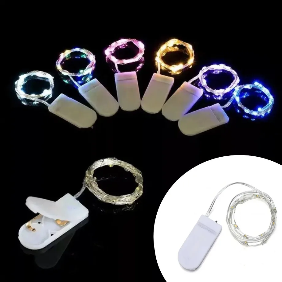 5M ไฟ LED String กันน้ํา LED ทองแดงลวดไฟ Fairy แบตเตอรี่ดําเนินการ DIY งานแต่งงานไฟตกแต่งคริสต์มาส