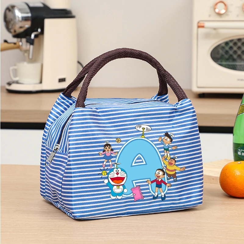 

Портативные сумки для обедов Kawaii Doraemons для мальчиков и девочек, термоизолированная сумка для хранения обедов, школьная сумка для обедов, сумка для пикника, подарок