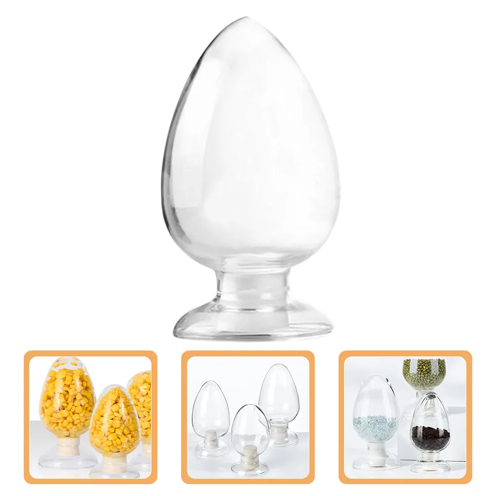 Glass Bottle Stopper Cone Shape Large Capacity Sample Storage Display Specimen Jar Glass Bottle Conical Sample Bottles
