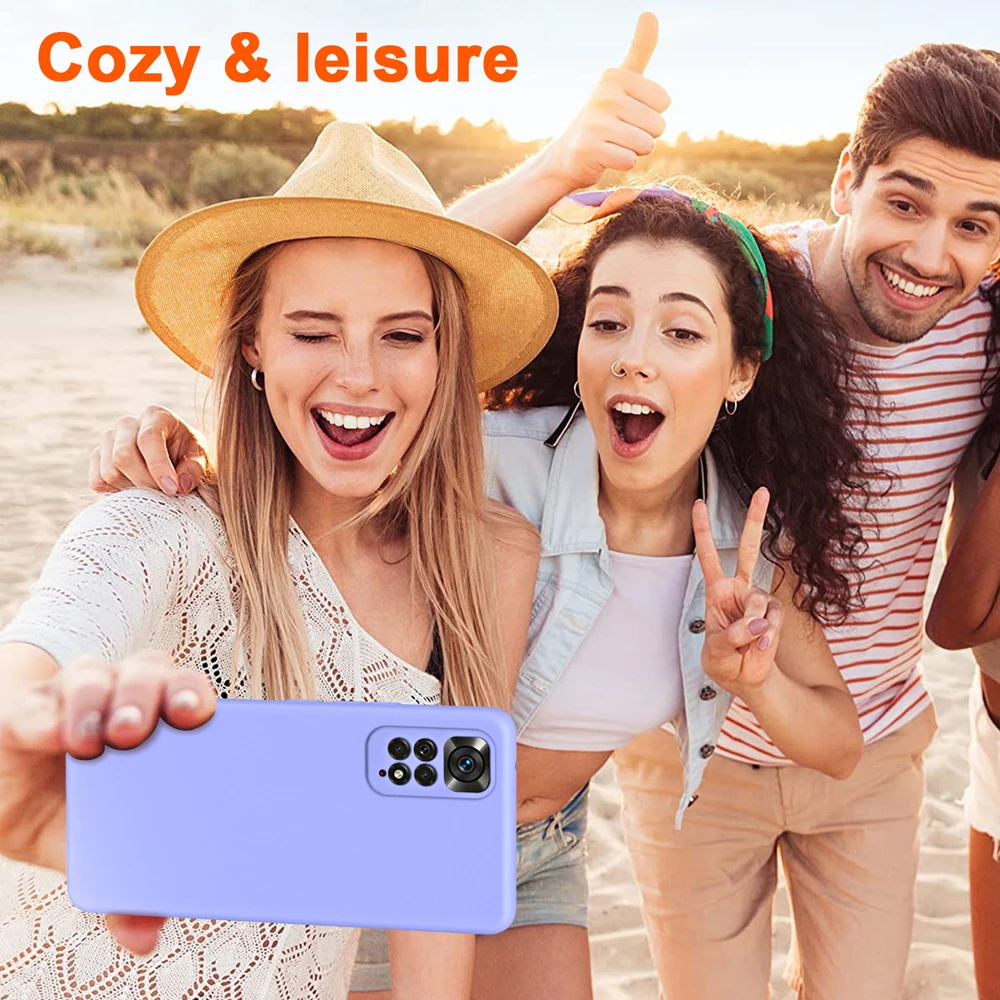 Liquid Silicone Case For Xiaomi Redmi Note 11 Pro 12 Pro 4G 5G 11s Note11 S 11pro 2022 Global Shockproof Bumper Cover Fundas image 2