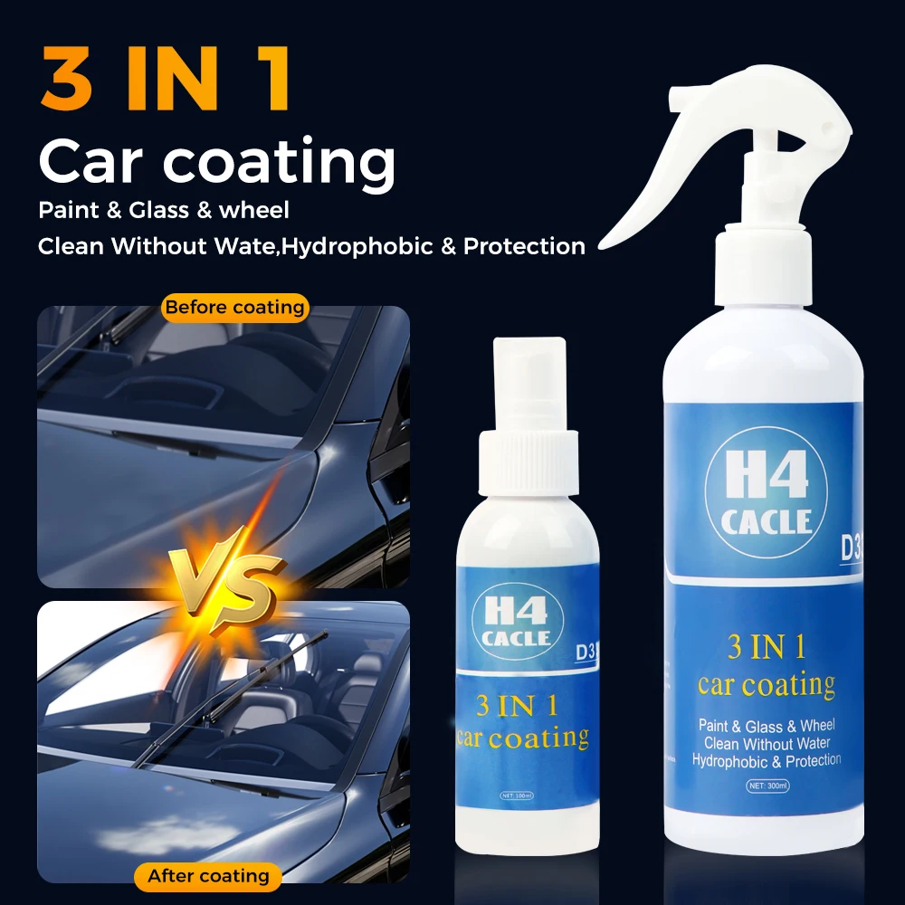 

3 in 1 Car Paint Coating Brightening Renovation Dust Removal Cleaning Maintenance Crystal Plating Agent Coating Agent