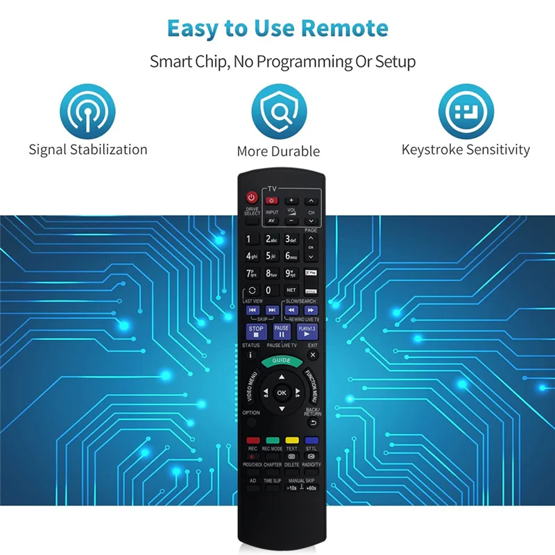 B68C Replace N2QAYB001058 Remote Control For Panasonic TV Long Service Life Convenience To Use Infrared Remote Durable Easy Inst