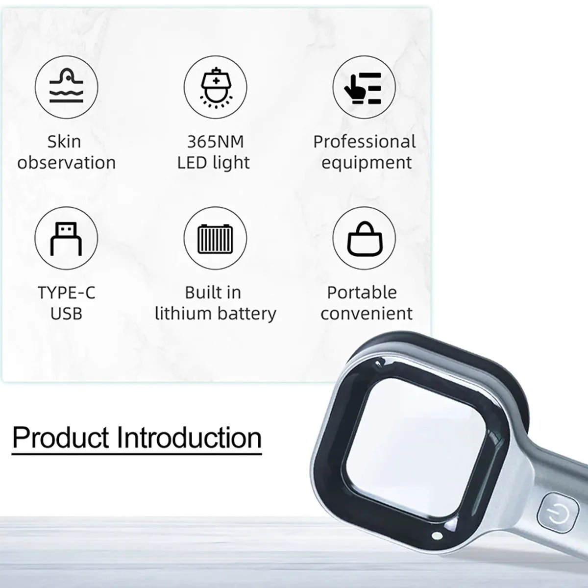 Hot Sale Portable Facial Salon Beauty Analyzer Skin Analyzing Testing UV Woods Lamp For Skin Care