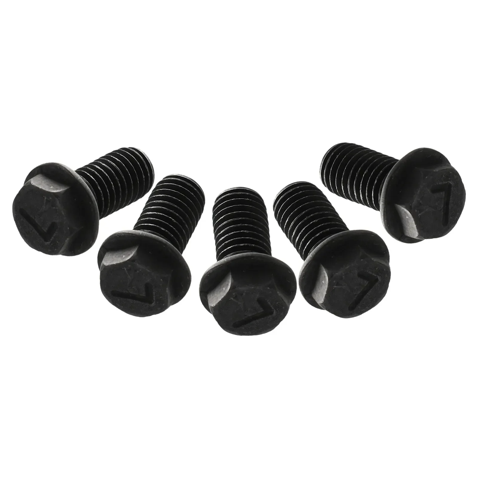 5pcs Saw Blade Screws Carbon Steel Screws Left Hand Thread Hex Flange For Cutting Machine High Strength Hardness