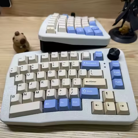Balice80 Alice Split Keyboard Wired Gasket Office Pc Accessories Custom Ergonomics Support Qmk Vial DIY Hot-Swap Split Keyboard