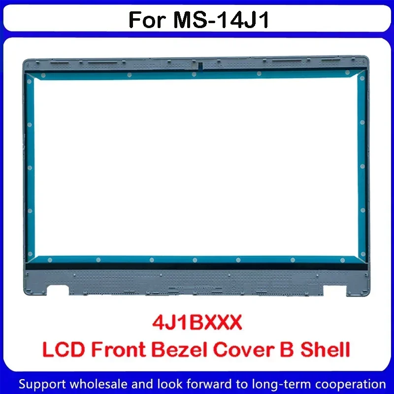 LCD الجبهة الحافة غطاء لأجهزة الكمبيوتر المحمولة ، دفتر رمادي ، جديد ، MS-14J1 ، 4J1BXXX