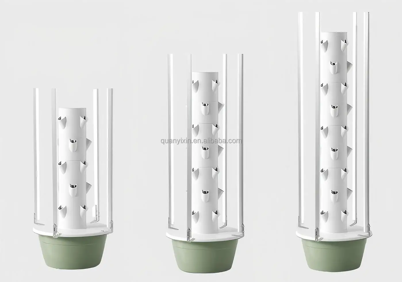 9 Layers Indoor Vertical Hydroponic Tower Garden with LED Lights EU Standard Plug Soilless Growing System for Vegetables & Herbs