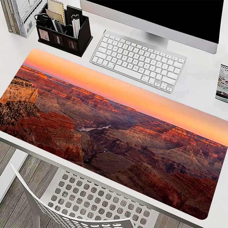 Notbook Large Mouse Pad Natural Landscape office Table Mat Varmilo Keyboard Pad Anime Gaming Accessories Esports Gamer Mousepad