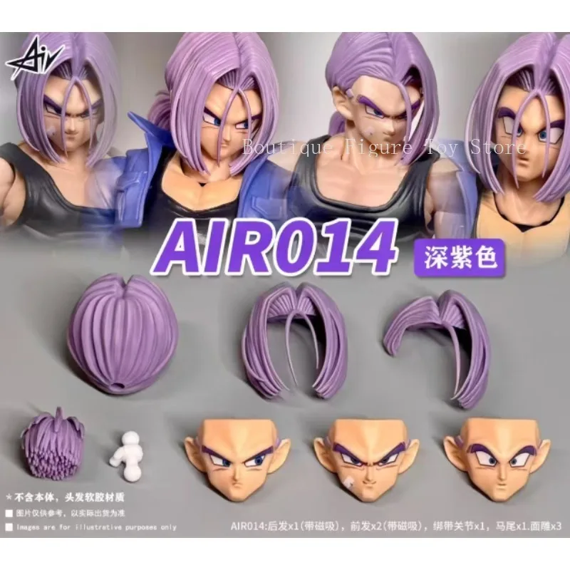 In Voorraad HM & Air Dragon Ball SHF Trunks Torankusu Ssj AIR013-014 Heads Accessoires Kit Anime Actiefiguren Speelgoed