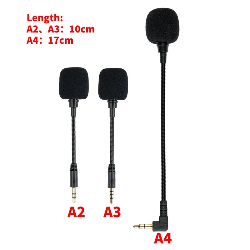 Mini Jack da 3.5mm microfono a capacità flessibile cuffie da gioco Mini HD Voice Mono Mic per telefono cellulare PC Laptop Notebook