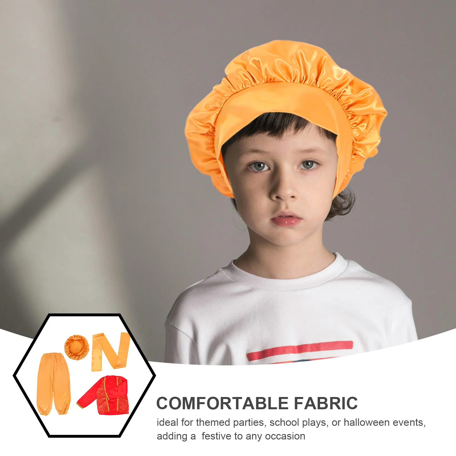 مجموعة واحدة من أزياء الأطفال بتصميم أنيق، نسيج مريح، متعدد الاستخدامات، سهل الارتداء، ملحقات كاملة L