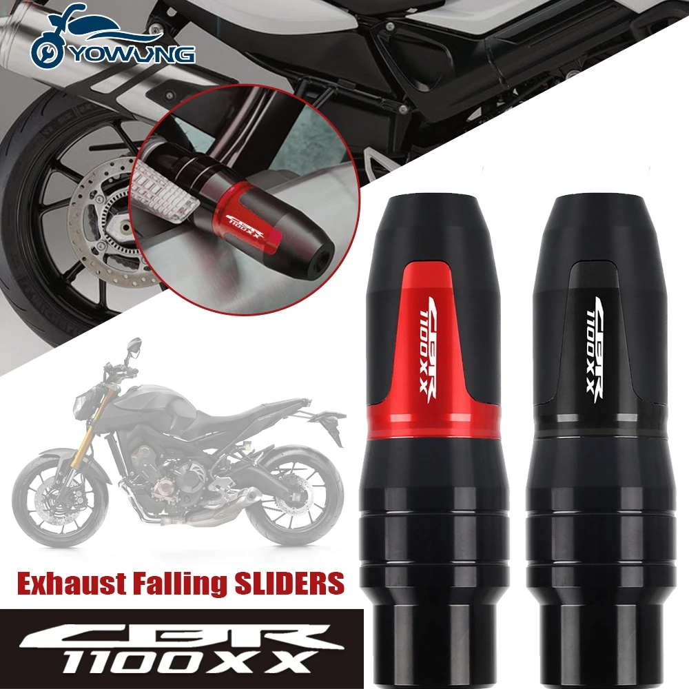 

FOR Honda CBR1100XX 1997 1998 1999 2000 2001 2007-2021 Motorbike accessories Exhaust Frame Sliders Crash Pads Falling Protector