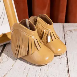 Scarpe da bambino per bambina nuovi stivali lucidi scarpe Casual morbide per neonati impermeabili antiscivolo quattro stagioni versatili