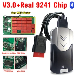 DELPHIS-Outil de diagnostic de voiture avec Keygen NEC, TCS Bluetooth, Multidiag Pro, Scanner OBD2, Réparation de voiture, V3.0 Real 924l'autorisation