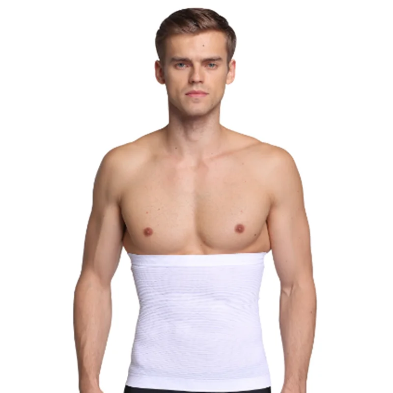 Men's Breathable Corset Body Shaper Beer Belly Fat Cellulite Burner Tummy Control Stomach Girdle Slim Patch Waist Trimmer Belt