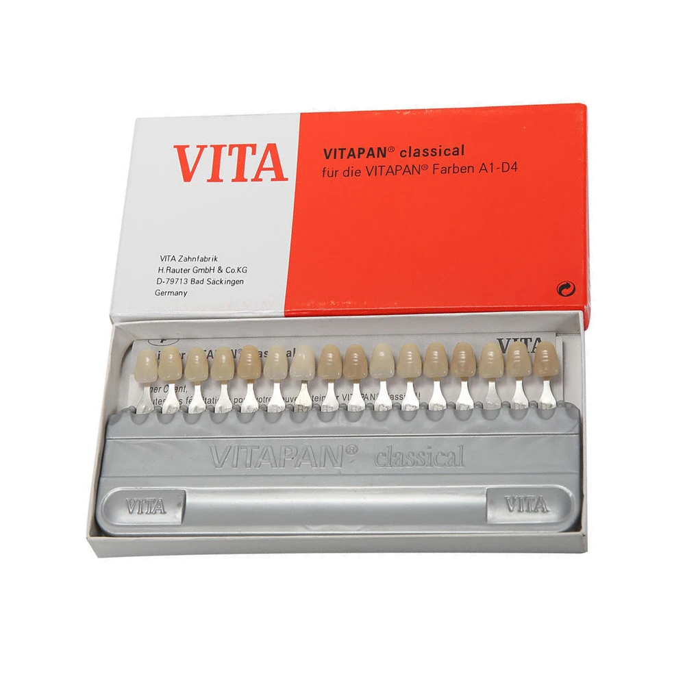 High Quality Dental Equipment Teeth Whiting Porcelain VITA Pan Classical 16 Colors Guide Vita Tooth Model Colorimetric Plate