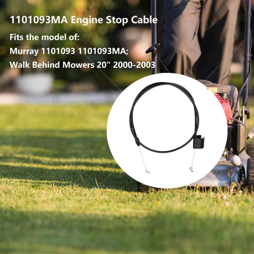 1101093MA 1101360MA & 672840 استبدال كابل إيقاف المحرك جزازات موراي 20 بوصة 2000-2003 وللبريجز وستراتون OEM