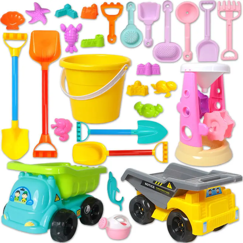 Summer Beach Sand Play Toys for Kids SandBox Set Kit Water Toys Sand Bucket Pit Tool Outdoor Toys for Children Boy Girl Gifts