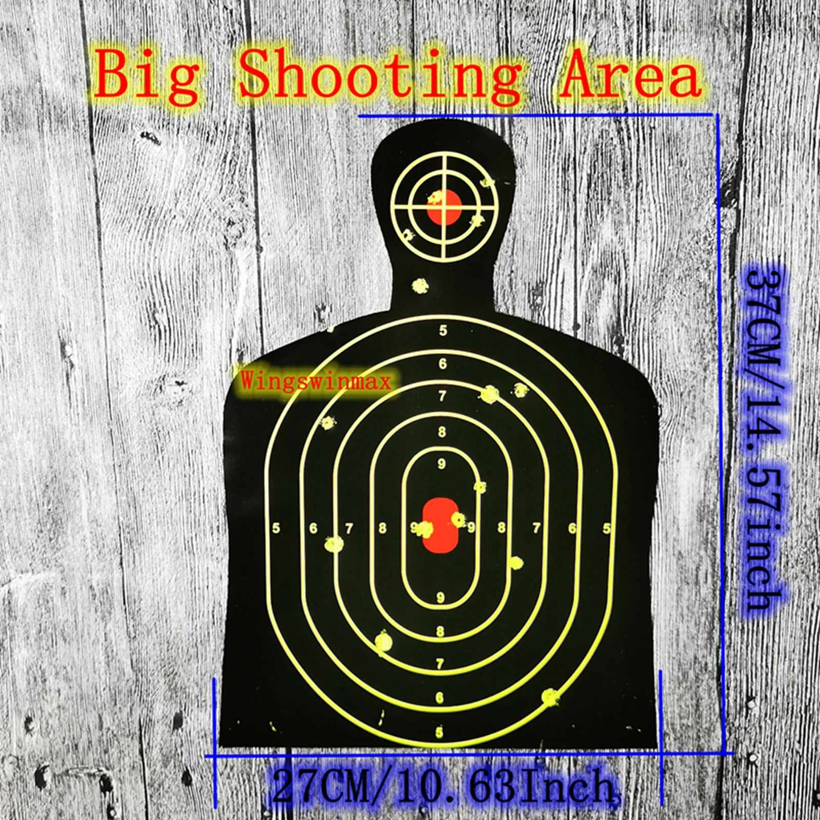 Wingswinmax AirGun-Rifle-Airsoft-BBGun-Air Rifle-Slingshot Adhesive Reactive Paper Targets 10sheets/pack 12.6*18.9inch/32*48cm