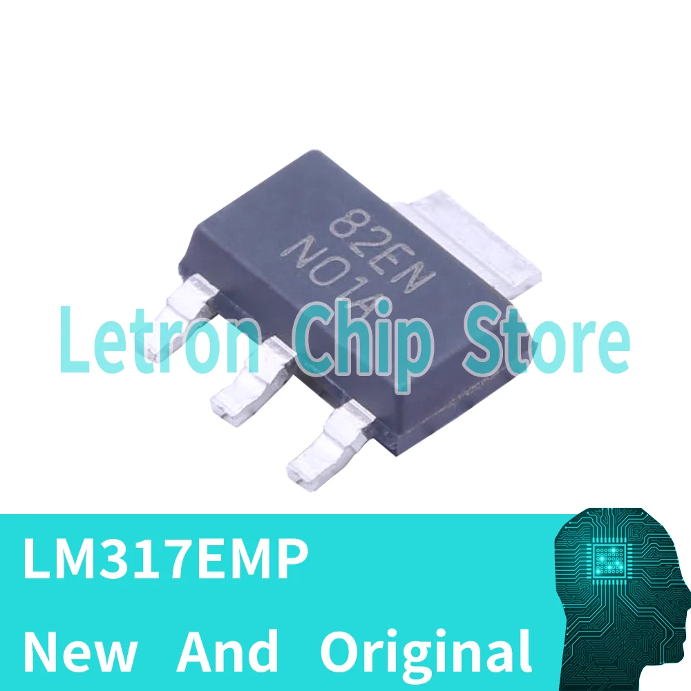 10PCS LM317EMP LM317EMP/NOPB SOT-223-4 New And Original Low Drop Regulator SMD