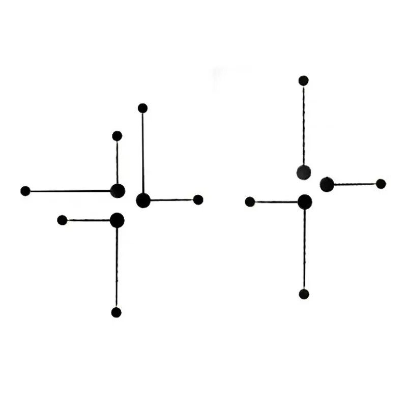 

Postmodern line wall lamp art corridor bedside Nordic bedroom background wall Industrial style exhibition hall Creative living