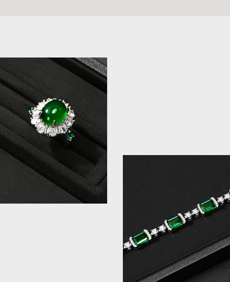 Oirlv Schwarzes Leder-Schmuckdisplay-Set Ring-Ohrring-Armband-Organizer Ständer Ausstellungsstücke für Ladentheken – Detail 2