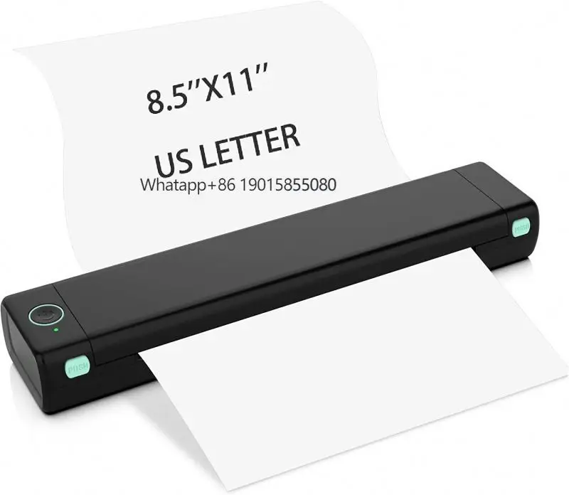 

Portable Printer Wireless Suitable for Travel - M08F Thermal Printer Suitable for Mobile Office Compatible With Android and IOS