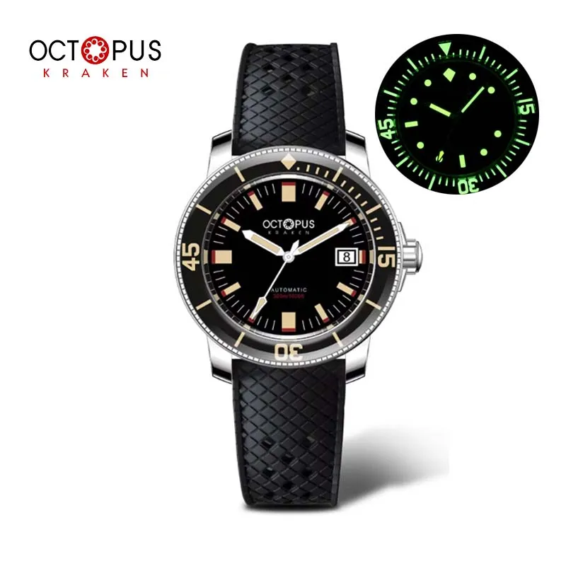 

Octopus Kraken Automatic Mechanical Watches For Men SW200/PT500 Movement Sapphire Crystal Super Luminous 40mm Reloj Hombre