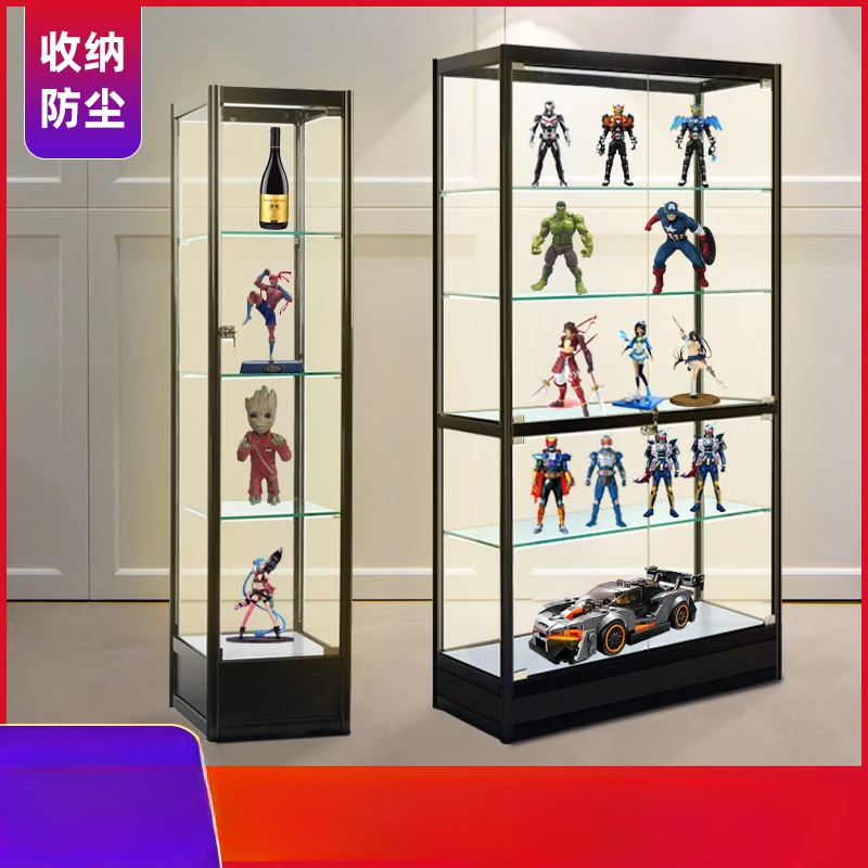 Glass display cabinet Figure display cabinet