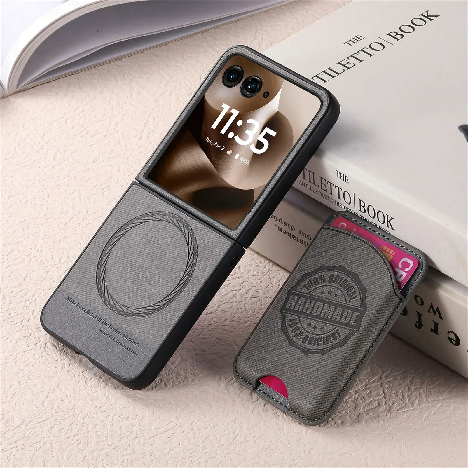 

Магнитный чехол-кошелек 2 в 1, чехол для телефона Motorola Razr 60 50 40 Ultra, чехлы для Moto Razr 60 50 40, кожаный защитный чехол