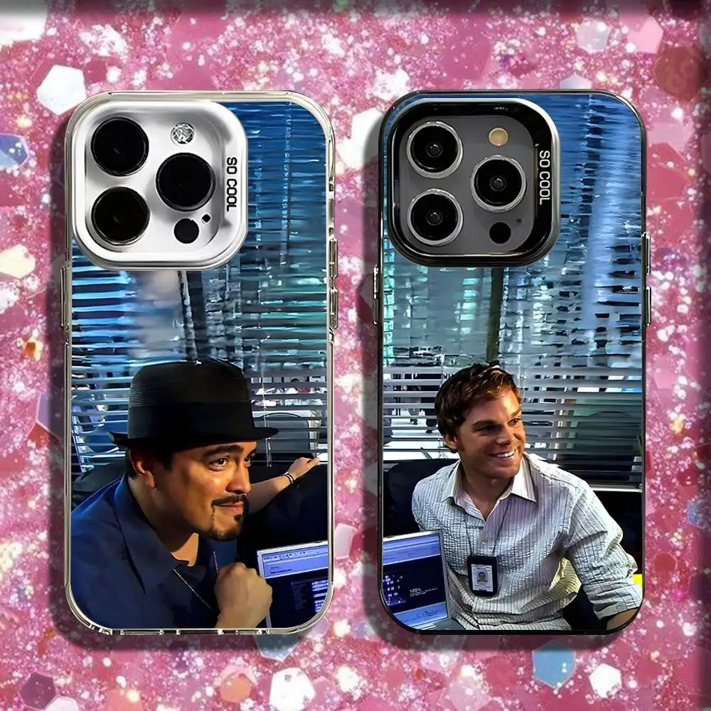 

Batista and Dexter Phone Case For iPhone 16,15,14,13,12,11,Pro,XS,Max,Plus,Mini,SE Black White Matte Shockproof Cover