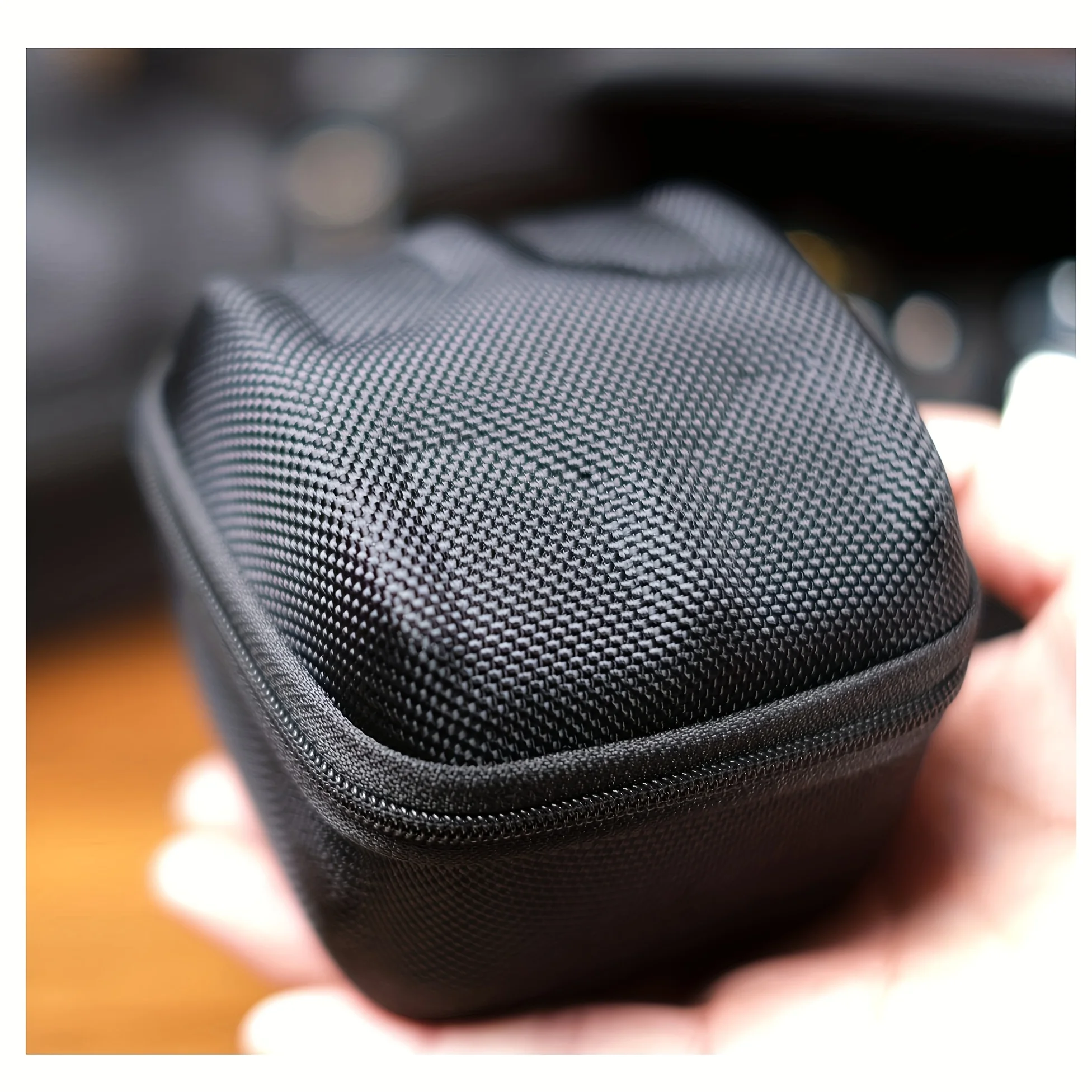 1 Stück schwarze Uhren-Aufbewahrungsbox – Hartschalenetui mit weichen Kissen, mit Samt gefüttert zum Schutz von Schmuck und Uhren – Detail 6