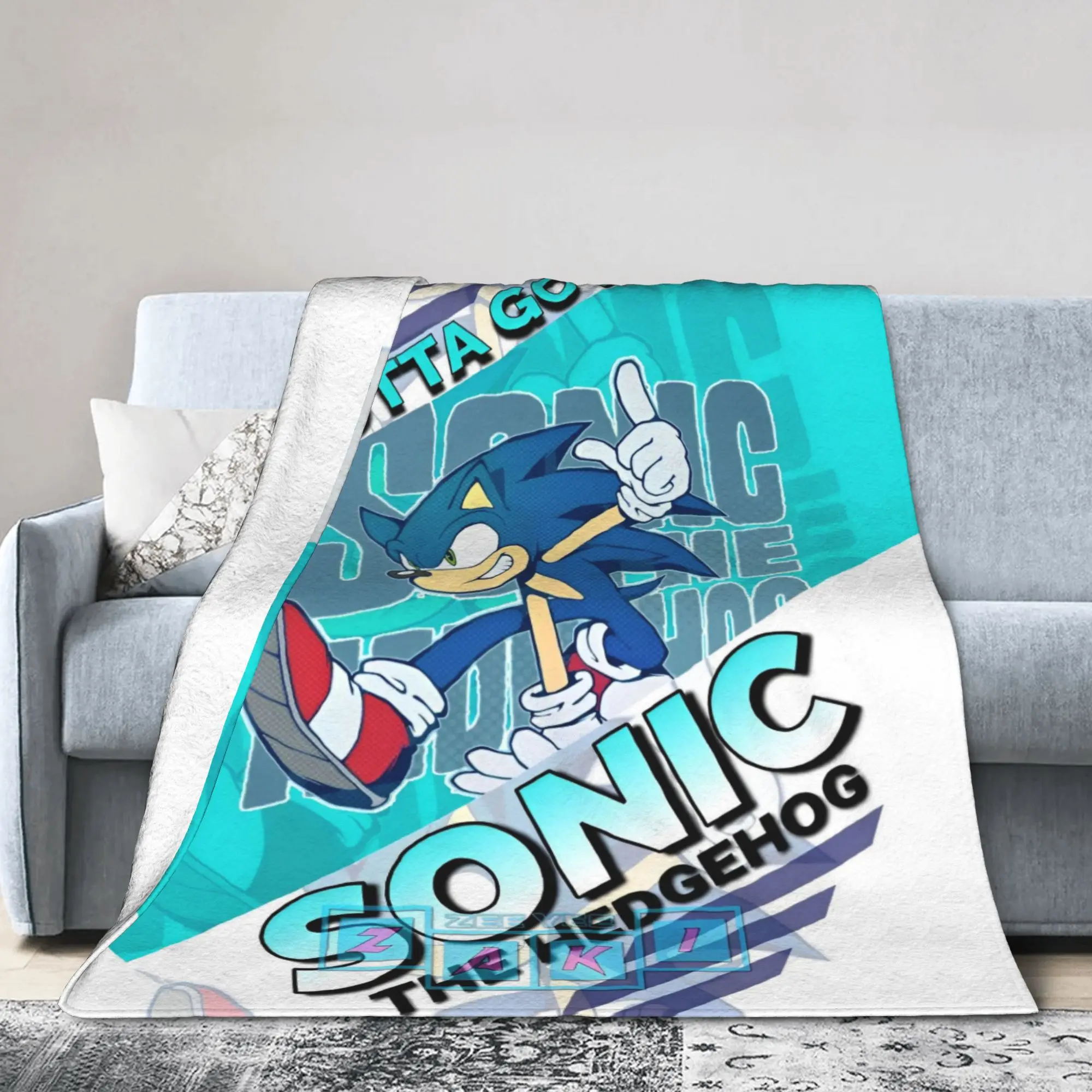 S-Sonics The H-Hedgehogs Blanket Fleece Autumn/Winter Breathable Warm Throw Blanket for Sofa Office Bedspreads