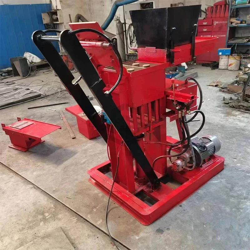Diesel engine hydraulic clay interlocking brick machine power replaceable brick machine price