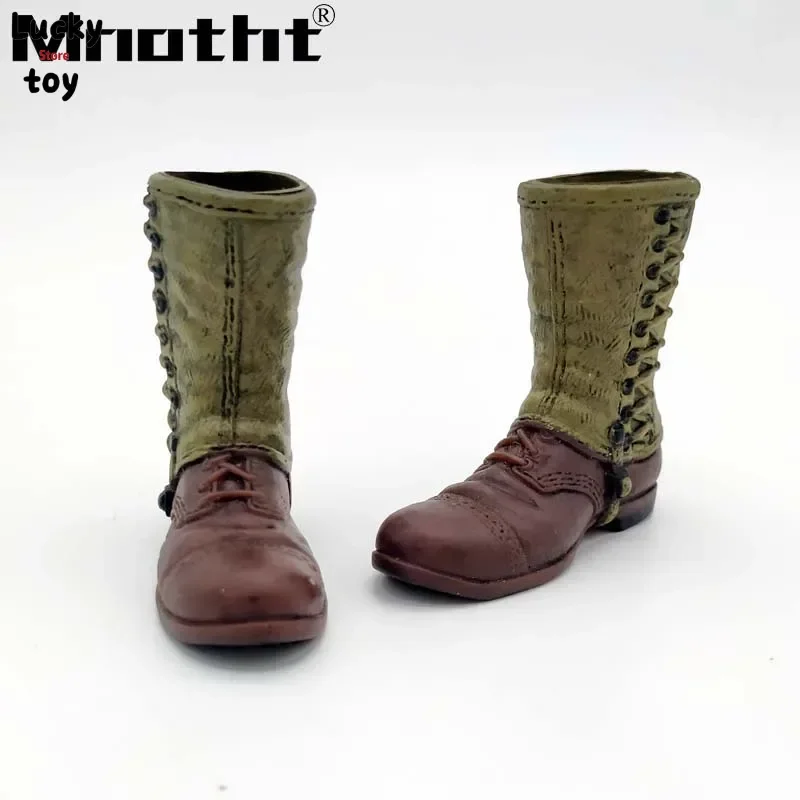 1/6 Scale WWII US Army Leggings Boots Model Ranger Soldier Shoes for 12inch Male Soldier action figures toys