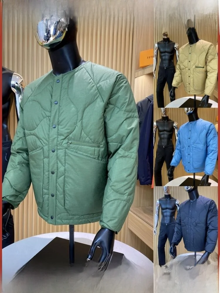 

Series! Sports Winter Men's Outdoor round Ne Warm Lightweight down Jaet Trendy Youth Thiened Regular Length