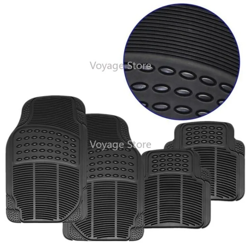 Car floor mat waterproof black universal plastic anti slip rubber pad can be cut for multiple vehicle models