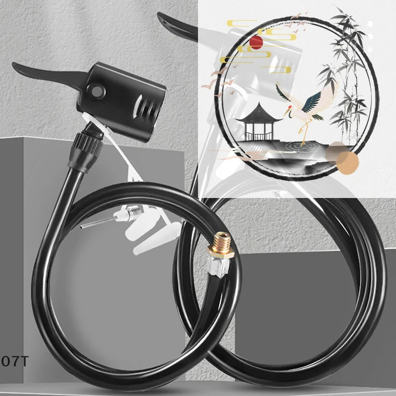 

70/80/120CM Bike Air Pump Extension Tube Pump Bicycle Hose Air Pump Connector Bike Air Pump Tire Inflator Nozzles Accessories