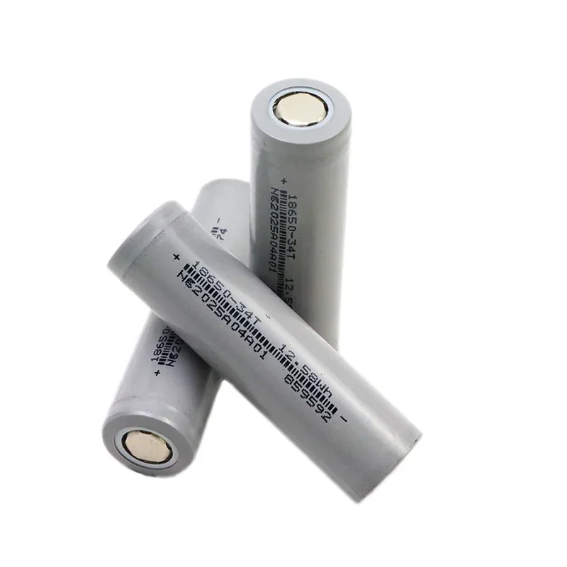 100 Stück neuer 3,7 V 18650 34T Lithium-Ionen-Akku mit wiederaufladbarem 3400-mAh-Akku für Taschenlampen-Elektrowerkzeuge mit starkem Licht