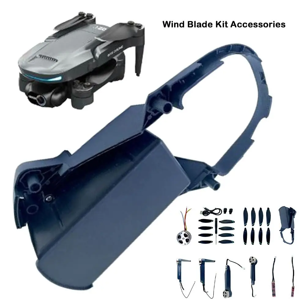 New 10 Styles Complete Set Plastic Black Wind Blade Kit Accessories Including Fan Blades Model for L200 PRO MAX