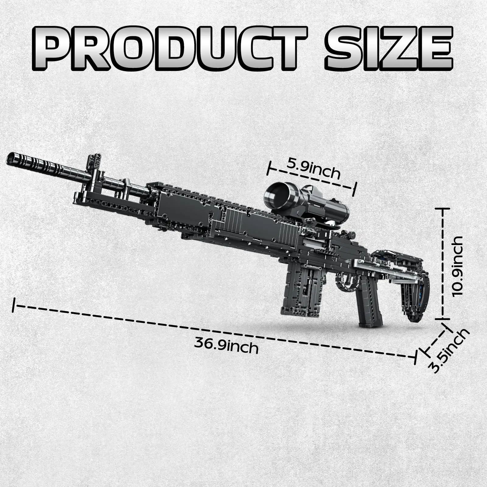 Kalein-Bloc de construction de odorpour adulte, modèle 1:1MK14, tir, éducation, bricolage, ensemble d'assemblage mécanique, cadeau garçon, nouveau