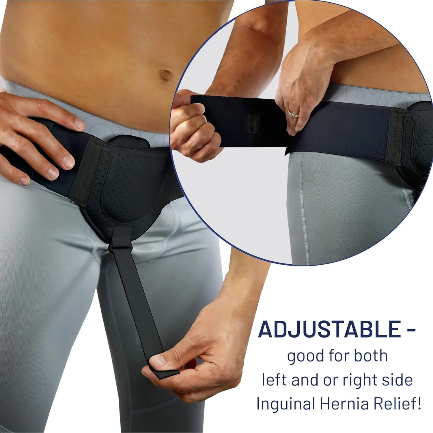 Adjustable Hernia Belt for Waist and Groin Support