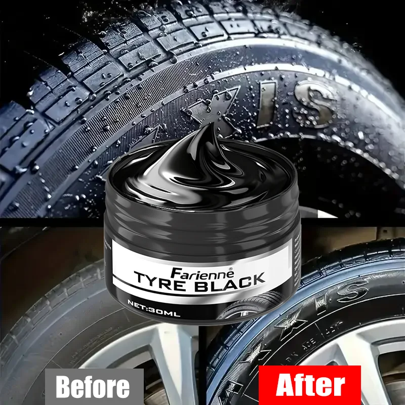 Black Interior Plastic Restorer, Car Dashboard Wax, Anti-Aging Anti-Whitening, Tire Shine, Leather Seat Care, Auto Maintenance