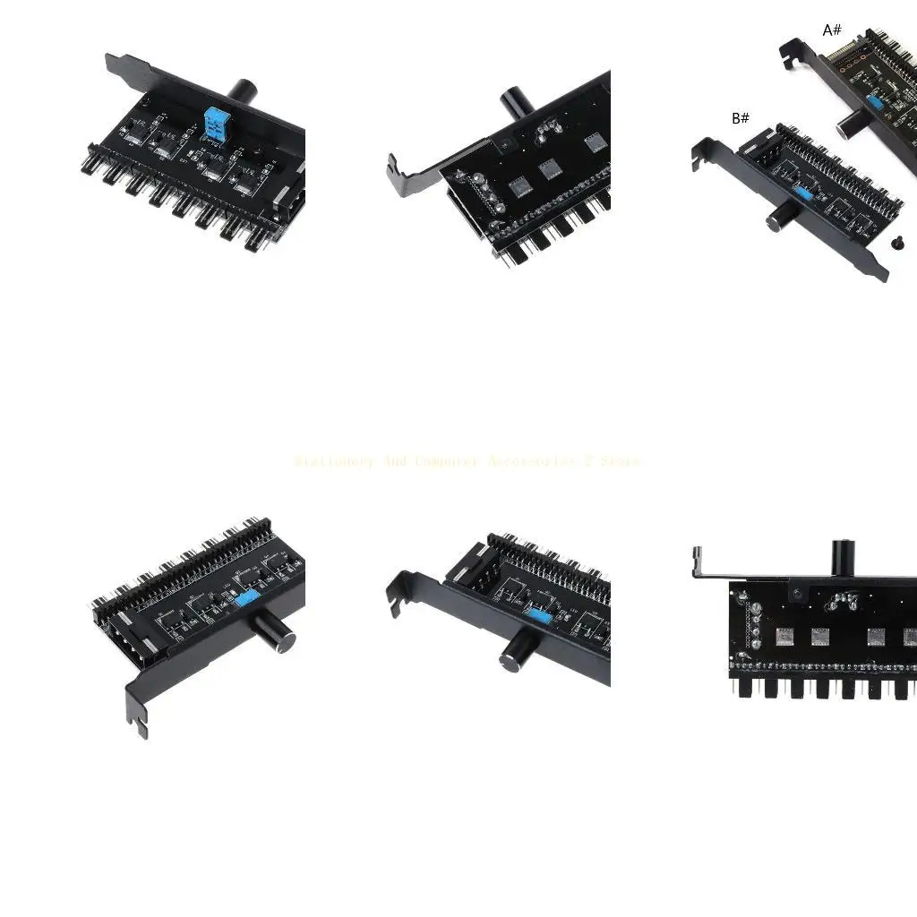 

4-контактный адаптер питания вентилятора PWM от 1 до 8 Splitter 8 Way Hub PC для расширения мощности вентилятора материнской