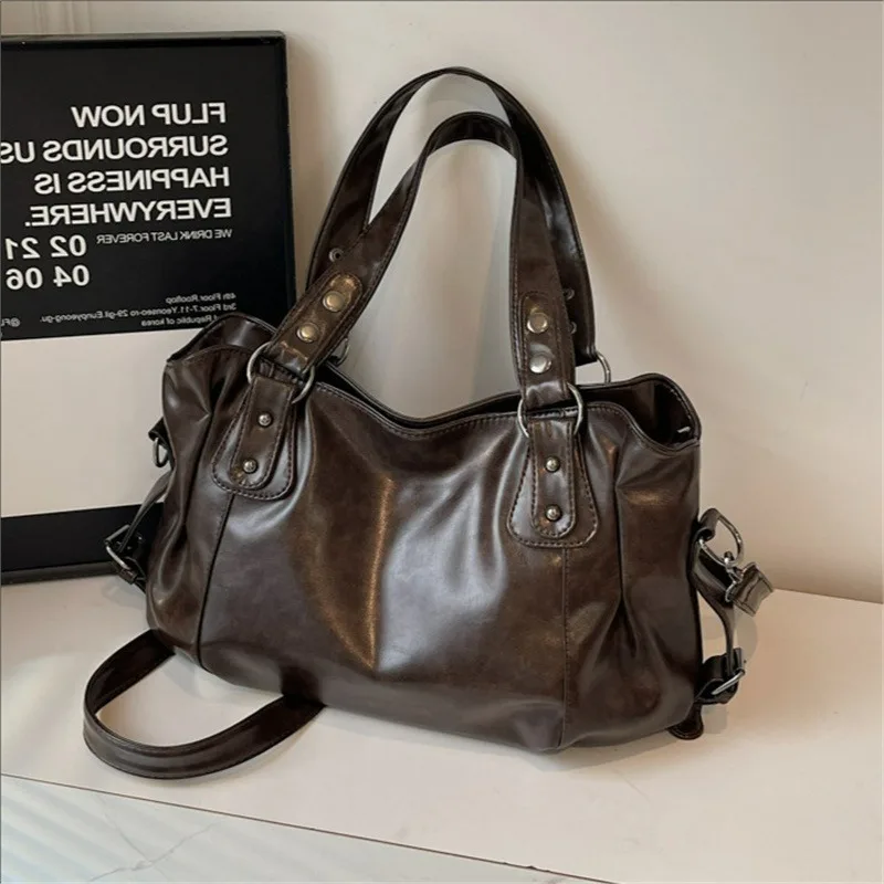 

Handbag women's 2026 new large capacity versatile crossbody bag casual shoulder tote bag